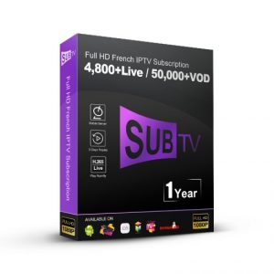 ABONNEMENT SUBTV IPTV 12 MOIS